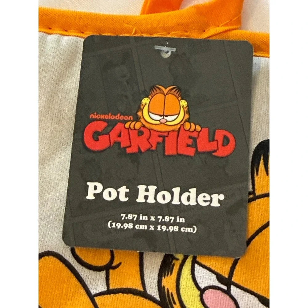 Nickelodeon Garfield Odie Oven Mitt Pot Holder Set Orange Grey Never Trust Cat